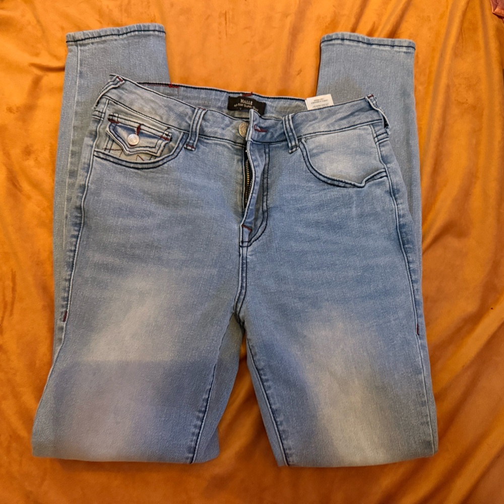 True Religion Women's Light Blue Straight Leg Jeans - Picture 1 of 3